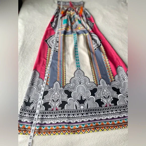 Flying Tomato Boho maxi dress rayon medium - Picture 7 of 12